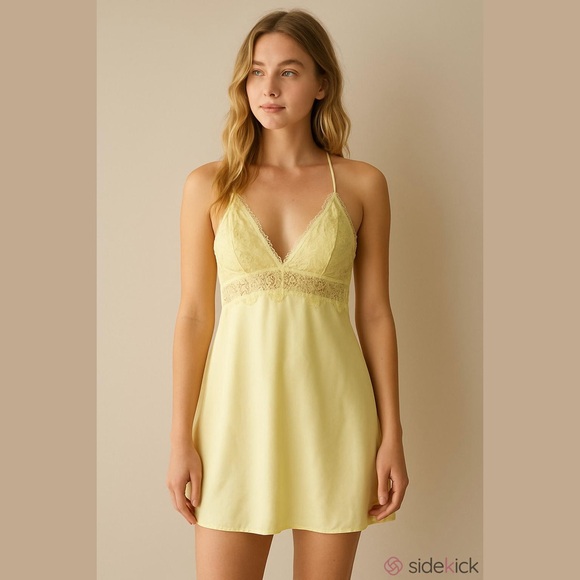 La Vie En Rose Other - La Vie En Rose Yellow Lace Chemise
